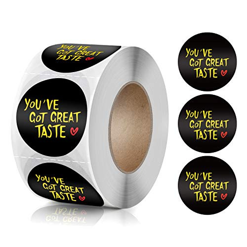 Thank You Stickers Roll 15 Inch Round Business Stickers 500 Adhesive Thank You Labels for Small Business Gifts Envelopes Packaging Seal