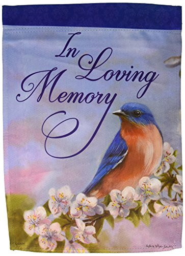 Carson Home Accents FlagTrends 46846 in Loving Memory Classic Outdoor Garden Flag