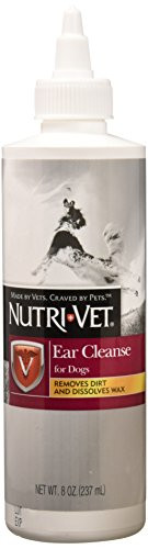 Nutri Vet Ear Cleanse for Dogs   Cleans   Deodorizes   8 Ounces