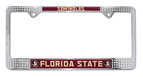 Elektroplate Florida State University Seminoles Crystal License Plate Frame