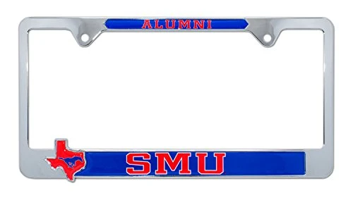Elektroplate SMU Mustangs Southern Methodist Univeristy Alumni 3D License Plate Frame