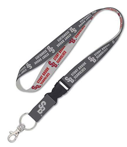 Stony Brook Seawolves Premium Lanyard Key Chain Charcoal