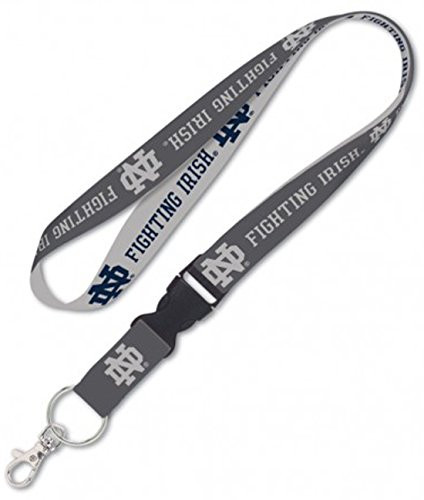 WinCraft Notre Dame Fighting Irish Premium Lanyard Key Ring Charcoal Edition