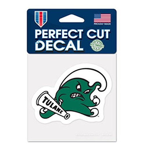 WinCraft NCAA Tulane Green Wave 4x4 Perfect Cut Color Decal One Size Team Color
