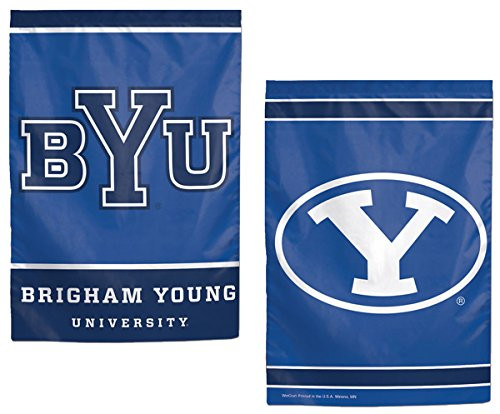 Wincraft NCAA BYU Brigham Young University Cougars 125 x 18 Inch 2 Sided Garden Flag Logo Wincraft NCAA BYU Brigham Young University Cougars 125 x 18 Inch 2 Sided Garden Flag Logo