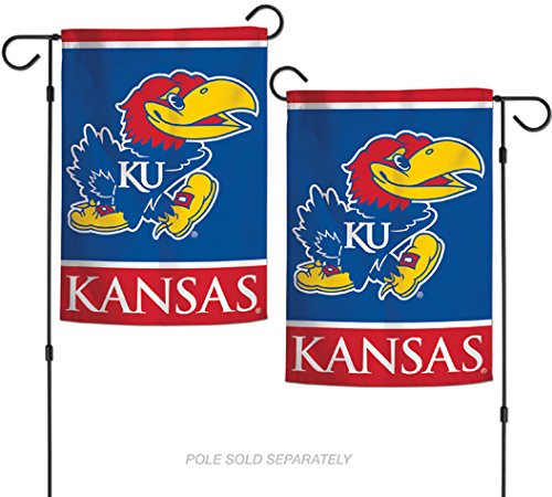 WinCraft NCAA University of Kansas Jayhawks 125 x 18 Inch 2 Sided Garden Flag WinCraft NCAA University of Kansas Jayhawks 125 x 18 Inch 2 Sided Garden Flag
