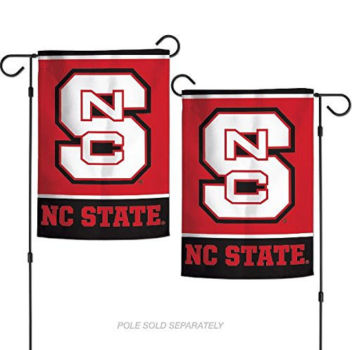 NCAA North Carolina State Wolfpack 125  x 18  Inch 2 Sided Garden Flag Logo