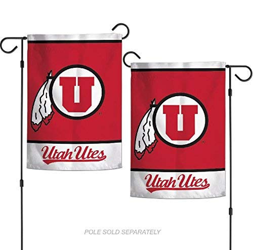 WinCraft NCAA Utah Utes 125  x 18  Inch 2 Sided Garden Flag Logo