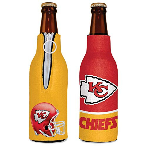 WinCraft NFL Kansas City Chiefs Bottle Cooler Team Colors One Size WinCraft NFL Kansas City Chiefs Bottle Cooler Team Colors One Size