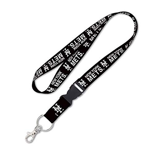 WinCraft New York Mets Lanyard with Detachable Buckle 1    Black