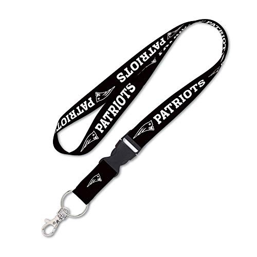 WinCraft NFL New England Patriots Black Lanyard w Detachable Buckle 1 WinCraft NFL New England Patriots Black Lanyard w Detachable Buckle 1