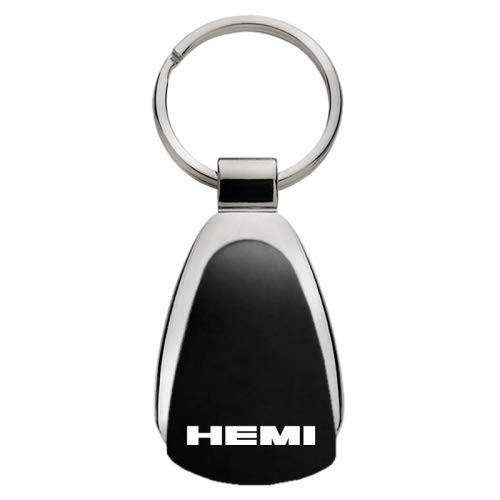 Upgrade Your Auto Hemi on Black Teardrop Keychain   Officially Licensed