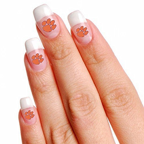 NCAA Clemson Tigers 4 Pack Temporary Nail Tattoos