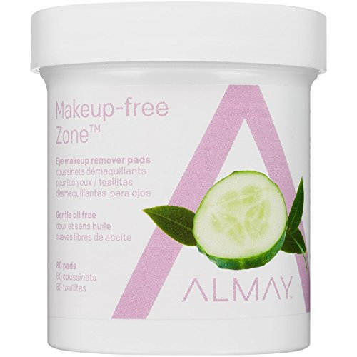 Almay Oil Free Gentle Eye Makeup Remover Pads Hypoallergenic Cruelty Free Fragrance Free Ophthalmologist Tested 80 Pads