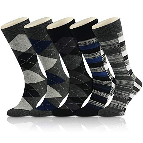 OKISS Mens Dress Cotton Socks Fashion Patterned Argyle Socks Formal Business Socks Classic Cotton Dress Casual Socks for Men OKISS Mens Dress Cotton Socks Fashion Patterned Argyle Socks Formal Business Socks Classic Cotton Dress Casual Socks for Men