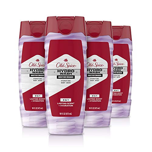 Old Spice Hydro Body Wash for Men Smoother Swagger Scent Hardest Working Collection 16 Ounce  Pack of 4