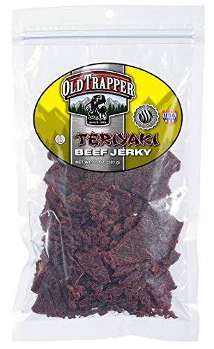 Old Trapper Beef Jerky 10oz Naturally SmokedTeriyaki Flavor