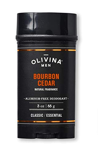 Olivina Men Aluminum Free Deodorant Bourbon Cedar 3 Ounce