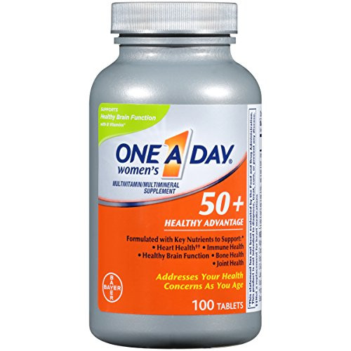 One A Day Womens 50  Healthy Advantage Multivitamins Supplement with Vitamins A C E B1 B2 B6 B12 Vitamin D and Calcium 100 Count