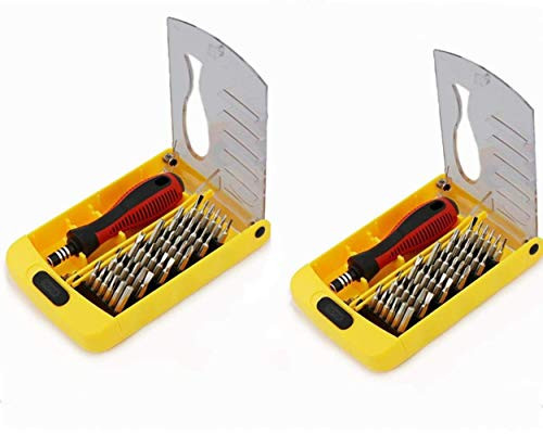 Pack of 2 Precision Screwdriver Set Fomatrade 37in 1 Screwdriver Set Multi function Magnetic Repair Computer Tool Kit Compatible with iPhone Ipad Android Laptop PC etc