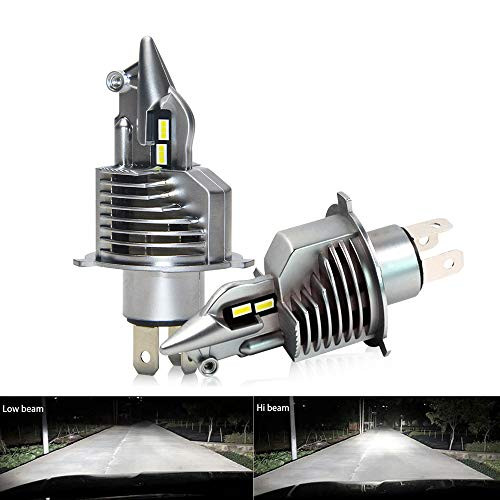 H4 Led Headlight Bulbs Hi Lo Beam 60W Xenon White 6500K 16000LM 9003 Led Headlights Plug and Play All in One Adjustable Automotive 9003 HB2 Headlight Bulb  Fighter H4