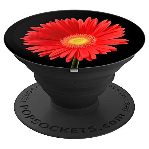 Orange Gerber Daisy Flower Floral Gift PopSockets Grip and Stand for Phones and Tablets