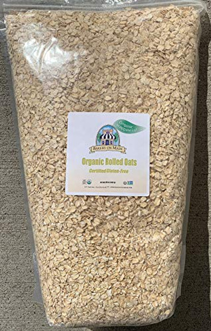 Bakery On Main Happy Oats Organic Rolled Oats USDA Organic Gluten Free Non GMO Project Verified Kosher 75 Pound Resealable Bag Pack of 2 Bakery On Main Happy Oats Organic Rolled Oats USDA Organic Gluten Free Non GMO Project Verified Kosher 75 Pound Resealable Bag Pack of 2