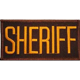 Sheriff TAB   Embroidered Patches Premium Quality Sew On Iron On Patch   2  x 4