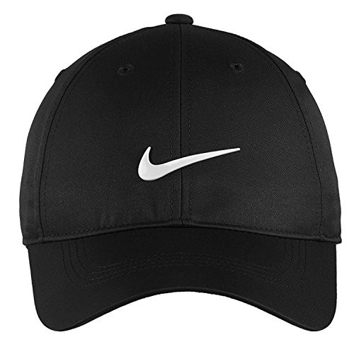 Nike Authentic Dri FIT Low Profile Swoosh Front Adjustable Cap   Black