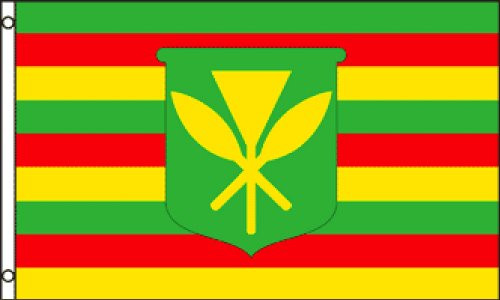 Kanaka Maoli Flag 3x5ft Poly