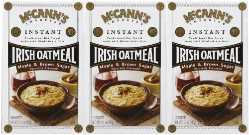 McCanns Instant Irish Oatmeal Maple Brown Sugar 10 ct 3 pk