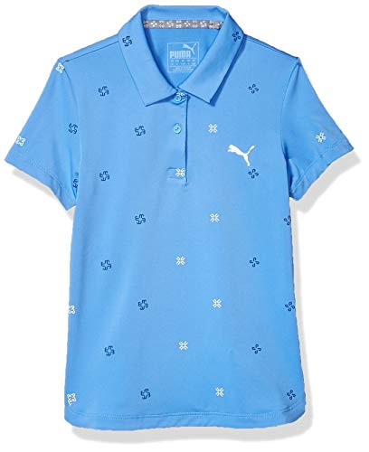 Puma Golf 2019 Girl s Ditsy Polo ULTRAMARINE Large
