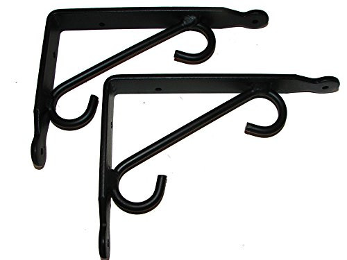 Shelf Brackets Pair Small Hand Made Wrought Iron