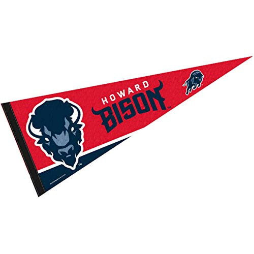 College Flags   Banners Co Howard Bison Pennant Full Size Felt