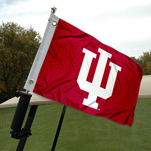 College Flags Banners Co IU Hoosiers Golf Cart and Boat Flag College Flags Banners Co IU Hoosiers Golf Cart and Boat Flag