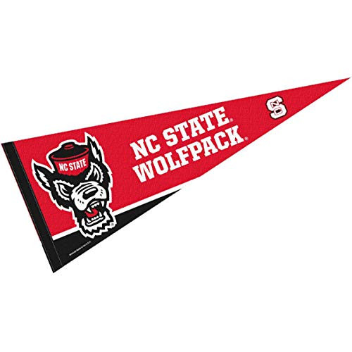 College Flags   Banners Co NC State Wolfpack Pennant Full Size Felt
