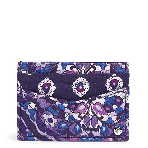 Vera Bradley Women s Signature Cotton Slim Card Case Wallet Regal Rosette