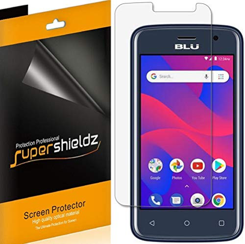 6 Pack  Supershieldz for BLU C4 Screen Protector High Definition Clear Shield  PET