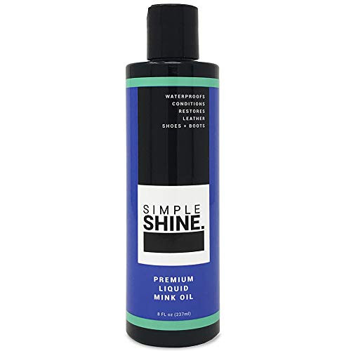 Premium Liquid Mink Oil for Leather Boots Shoe Protector and Conditioner Boot Wax Leather Care