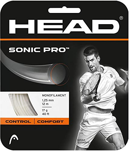 HEAD Sonic Pro Monofilament Tennis Racket String 12m Set   16g Black