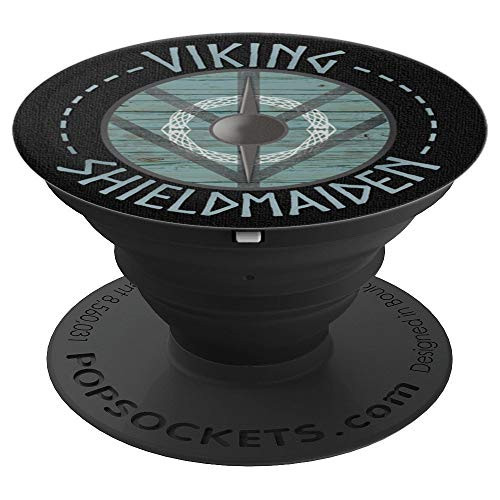 Princess Warrior Viking Shield Maiden Shieldmaiden PopSockets Grip and Stand for Phones and Tablets