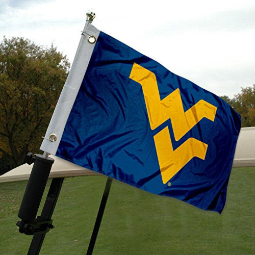 College Flags Banners Co West Virginia University Golf Cart and Boat Flag College Flags Banners Co West Virginia University Golf Cart and Boat Flag