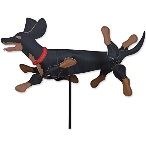 WhirliGig Spinner   20 in Black   Tan Dachshund