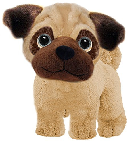 First & Main 7" Tan Wuffles Pug Puppy Dog Basic Plush Toys