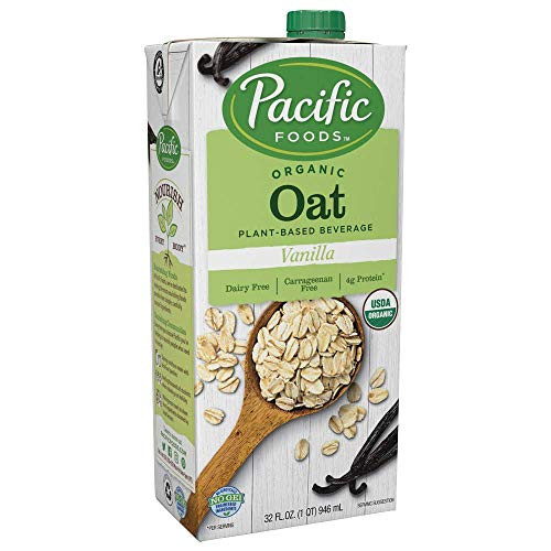 Pacific Foods Oat Milk Vanilla 32 oz  12 pack   Shelf Stable Plant Based Vegan Non GMO