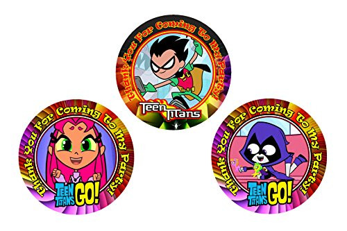 Crafting Mania LLC. 12 Teen Titans Birthday Party Favor Stickers (Bags Not Included) #1