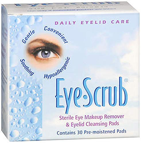 Eye Scrub Sterile Eye Makeup Remover   Eyelid Cleansing Pads 30 ea  Pack of 2