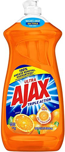 Ajax Triple Action Dish Liquid   Orange 28 Fluid Ounces  2