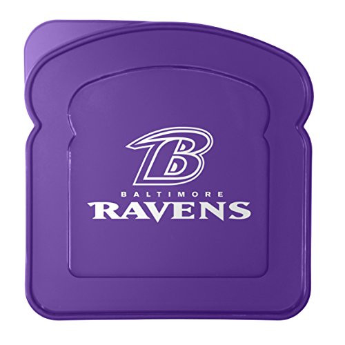 Boelter Brands NFL Baltimore Ravens Plastic Sandwich Container Container Purple 55