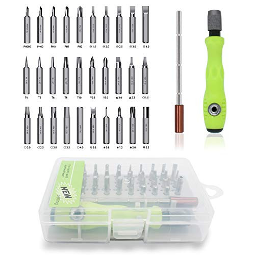 AIPRODA 32 in 1 Screwdriver Tool Sets Precision Screwdriver Set Repair Tool Kit Multi function Magnetic Repair Tools for PC Laptop Watches iPhone Ipad etc  Mint
